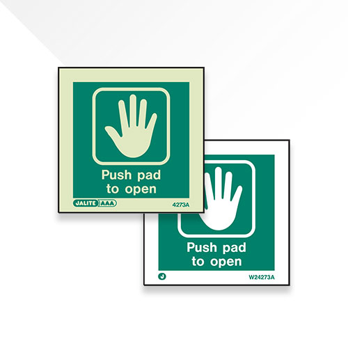 Push Pad Signs