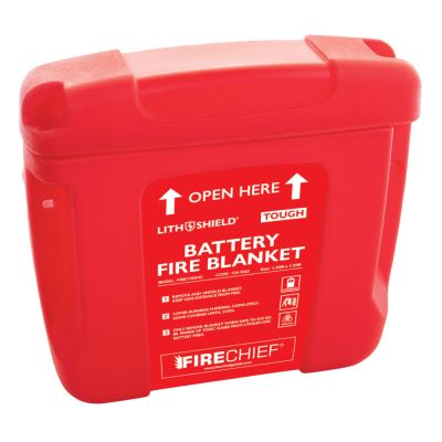 Firechief LithShield Tough Battery Fire Blanket, Hard Case 1.55 x 1.55m (FBBT155/HC)