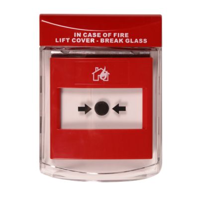 Call Point Stopper, Flush Mounted Clear colour Fire Depot
