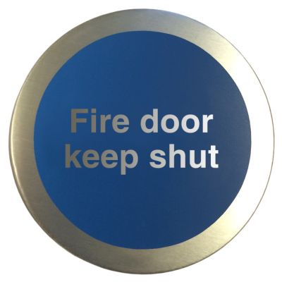Aluminium Fire Door Keep Shut Disc Fire Depot