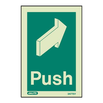 Sign Push Photolum 100 X 150 Fire Depot