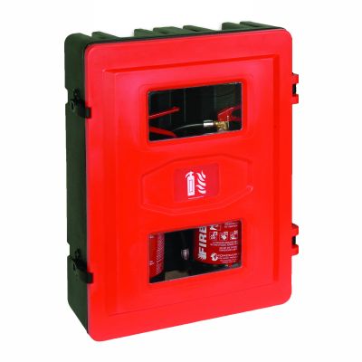 Double Extinguisher Cabinet - 2x 9kg/9l Fire Depot