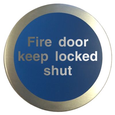 Aluminium Fire Door Keep Locked Shut Disc Fire Depot