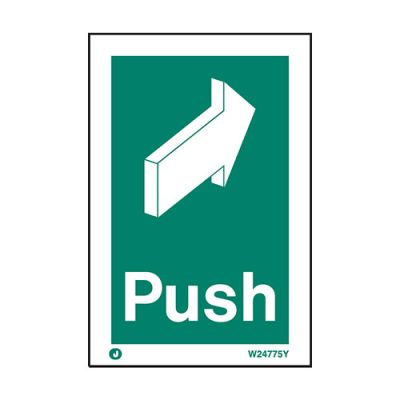 Push Sign Fire Depot