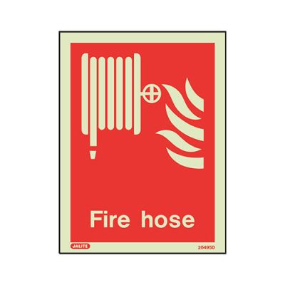 Sign Fire Hose Photolum Fire Depot