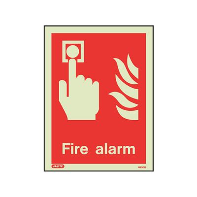 Sign Fire Alarm Photolum Fire Depot