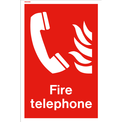 Fire Telephone Location Sign Fire Depot