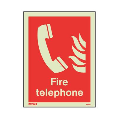 Fire Telephone Location Sign Fire Depot