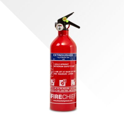 Firechief 1kg Powder Extinguisher Retail Packaged (FAP1/RETAIL)