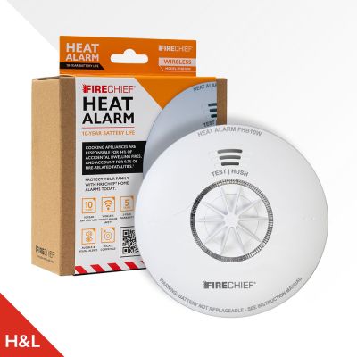 Firechief Heat Alarm 10 Year Sealed Battery Wireless Interlinked (FHB10W)