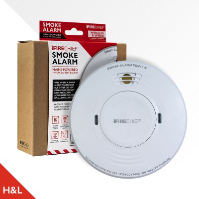 Firechief Smoke Alarm Mains 10 Year Battery Backup Wireless Interlinked (FSM10W)