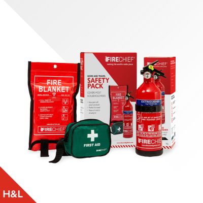 Firechief Home & Travel Safety Pack Including FAP1, SVB1 & FKP1 (FHSP1)