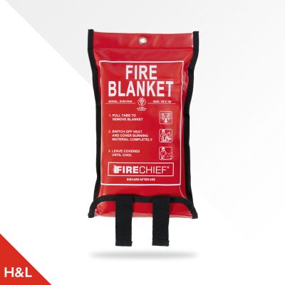 1 x 1m Firechief Fire Blanket Soft Case Retail Packaged