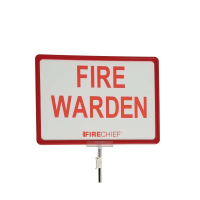 Telescopic Fire Warden Sign (TFW1/Red) Fire Depot
