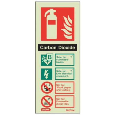 Sign CO2 Photolum Fire Depot