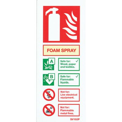 Sign Foam Spray, White Self-Adhesive - Pack Of 10 Fire Depot