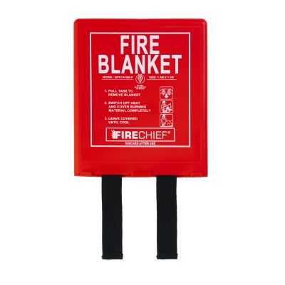Firechief 1.1m x 1.1m Rigid Case Fire Blanket Fire Depot