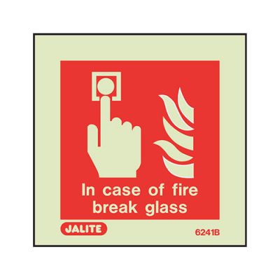Sign In Case Of Fire Break Glass Photolum Fire Depot