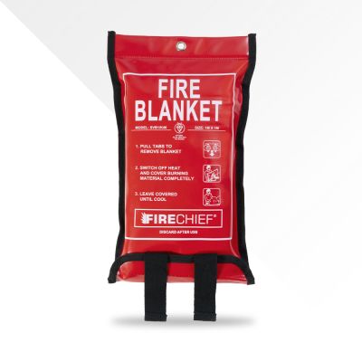 1 x 1m Firechief Fire Blanket Soft Case Retail Packaged