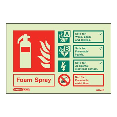 Sign Foam Spray Photolum Fire Depot