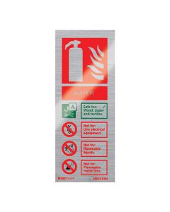 Sign Water, Brushed Aluminium (HS1010M)