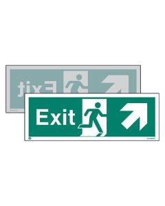 Double-Sided Exit Sign Up To Right Or Up To Left (W449DST)