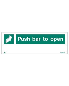 Push Bar To Open Sign (W4304K)