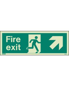 Sign EXIT UP RIGHT Photolum (449K/R)