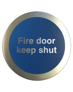 Aluminium Fire Door Keep Shut Disc (AL5421O)
