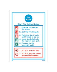 Staff Fire Action Notice (W5479DD)