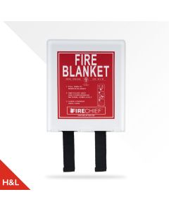 Firechief Basic Pod Fire Blanket White 1 x 1m Retail Packaged (BPW1/K40/RETAIL)