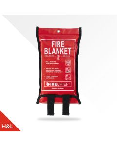 Firechief 1 x 1m Fire Blanket, Soft Case Retail Packaged (SVB1/K40/RETAIL)