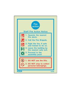 Staff Fire Action Notice