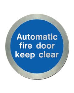 Stainless Steel Automatic Fire Door Keep Clear (SS5141O)
