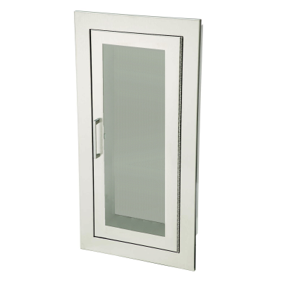 Firechief Arc Single Cabinet - Stainless Steel Fully-recessed Clear Acrylic Glazed Door (FEC2035F10)
