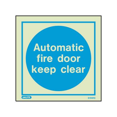 Automatic Fire Door Keep Clear Sign (5141C/R)