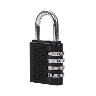 Black Bodied 40mm 4 Dial Combination Padlock (PLP40C) Fire Depot